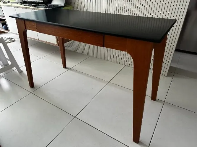 Mesa Escrivaninha Madeira 1 Gaveta Moderna