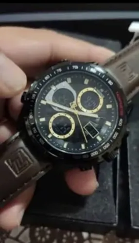 Relógio Naviforce Pulseira de Couro