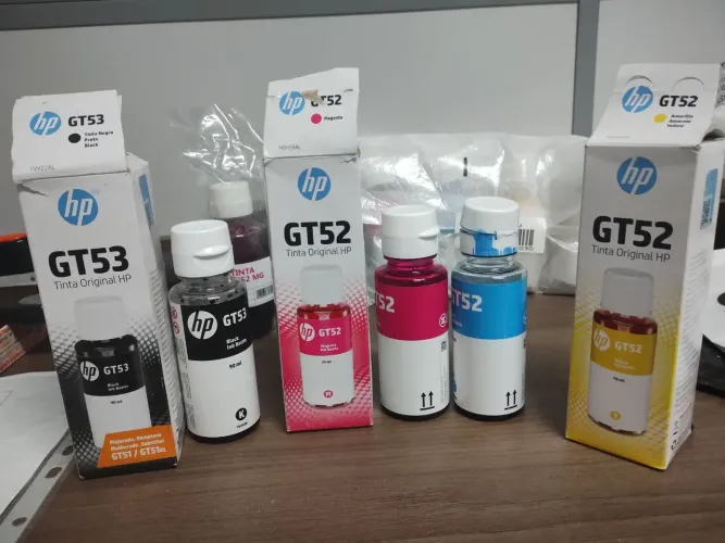 Kit tintas HP GT 52 ORIGINAIS