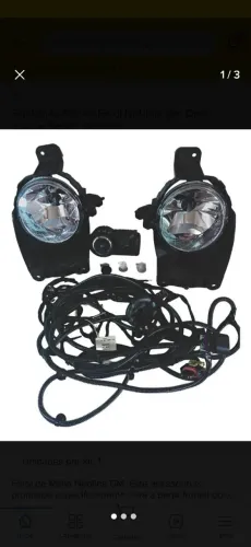 Kit Farol de Neblina Original GM Onix Prisma Completo Novo 52143750