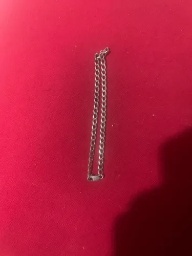 Pulseira de prata 3mm ( leia a descrição)