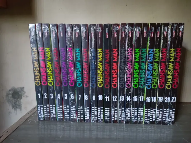 Coleção Mangá Chainsaw Man 1 ao 21 LACRADOS