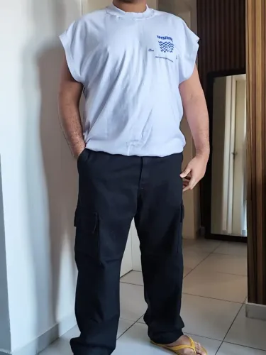 Calça cargo preta xxg