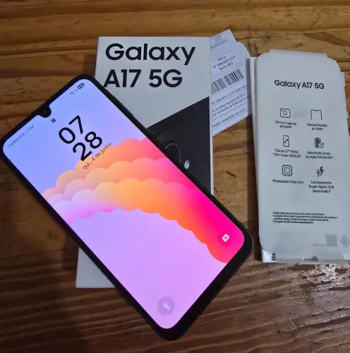 Galaxy A17 5G 128G Completo Na garantia Até 2027