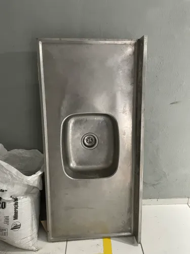 Pia cozinha inox 1,20