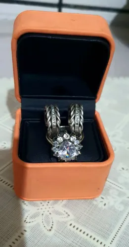 Prata feminina conjunto de prata legítima