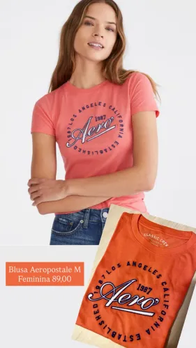 Blusa feminina Aeropostale original M NOVO