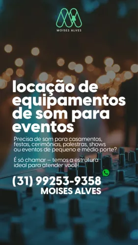 Sonorização p casamentos, festas e eventos