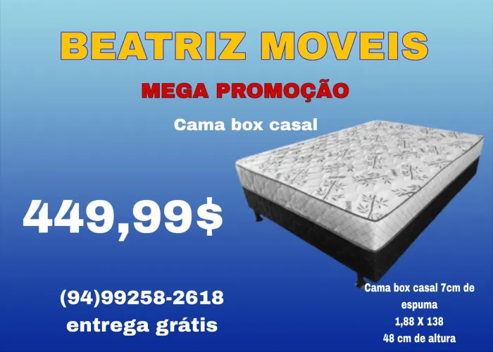 Cama box casal barata 