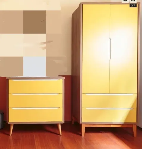 Quarto infantil- Guarda Roupas retro + Cômoda Reller