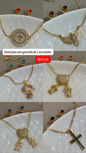 Semi joias com GARANTIA 