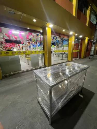 Mesa em inox Med 1.40x60x85