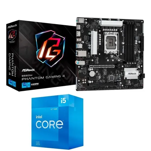 KIT INTEL - Processador I5 12400F + Placa-Mãe B660M ASRock (AMBOS POUCO USADO)