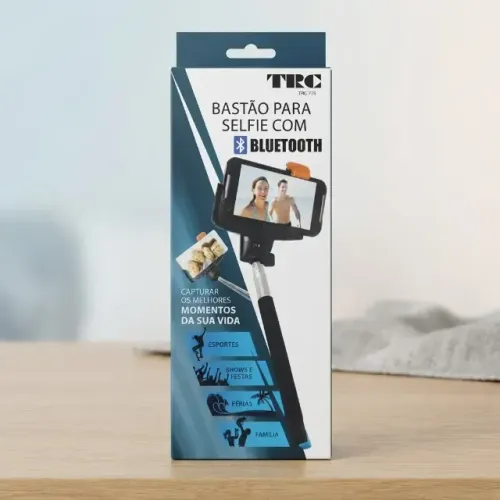 Bastão / Pau De Selfie Com Bluetooth Trc 775