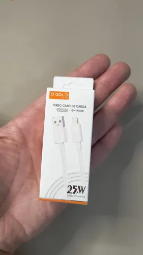 Cabo De Fonte Para iPhone Gold Carga Rápida Sem Mensagem De Erro ?