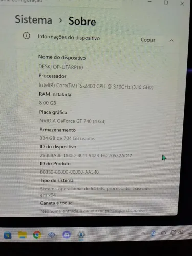 Vendo Pc de entrada placa de vídeos 730 4g teclado mause fone monitor e CPU com placa mae
