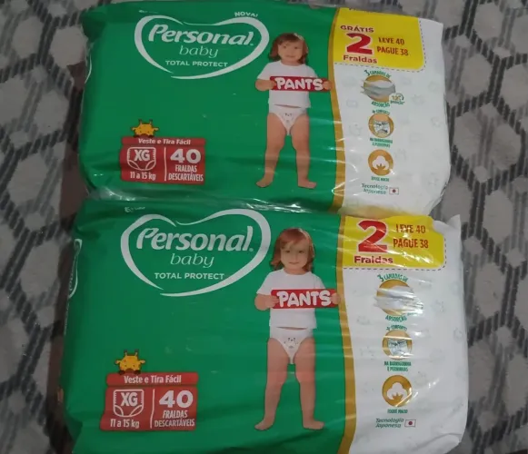 Fraldas personal shortinho 