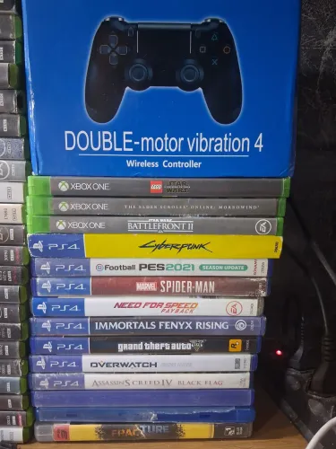 CONTROLES + JOGOS XBOX ONE PS4 