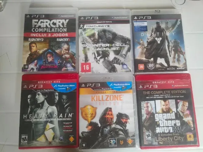 Jogos originais de PS3 mídia física ? vendo avulso ou lote completo