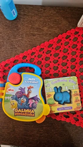 Kit 2 Livrinhos Infantis Sonoros (Galinha Pintadinha + Coelhinho Kiko