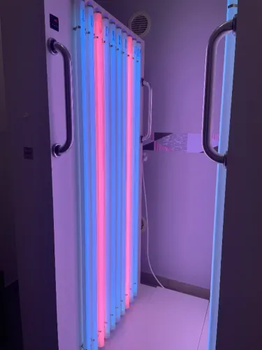 Cabine paredão de led para bronzeamento