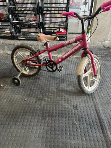 Bicicleta aro 16 infantil rosa