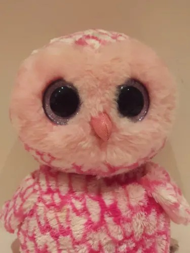 Coruja de pelúcia Beanie Boo 20cm original