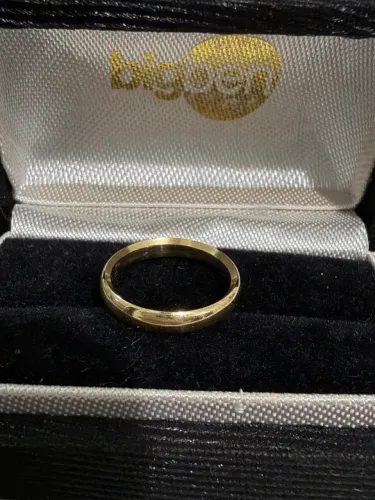 Aliança ouro 18k 