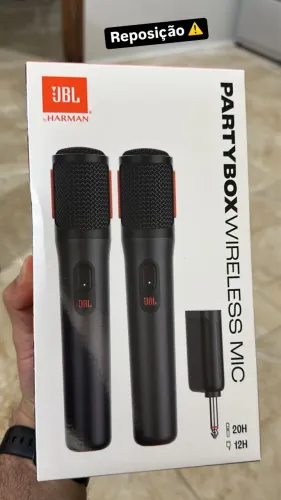 Microfones JBL Wireless Partybox c/ 2 MIC
