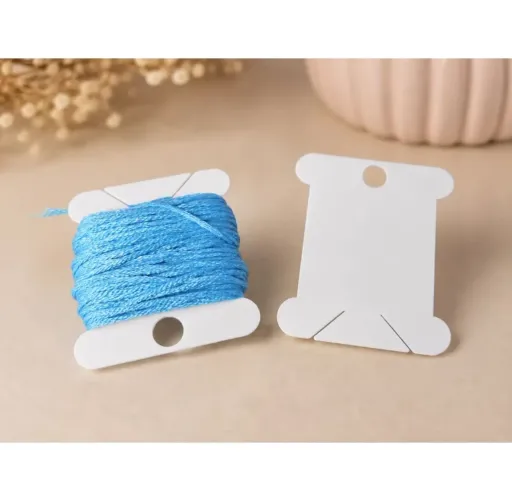 Plaquinha para Meada, 100 unidades - Placas de plástico para enrolar linhas de meada