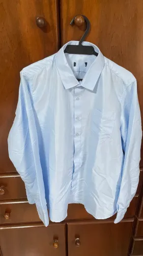 Camisa social azul