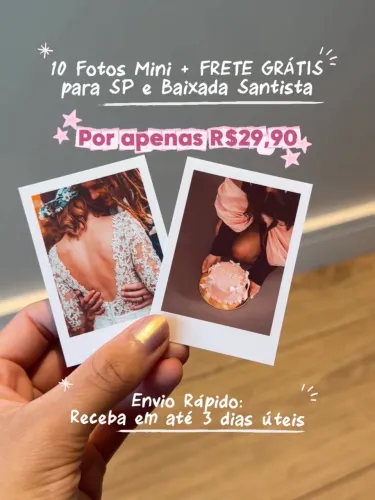 10 fotos mini personalizadas + frete grátis