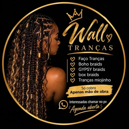 Faço Tranças apenas mão de obra