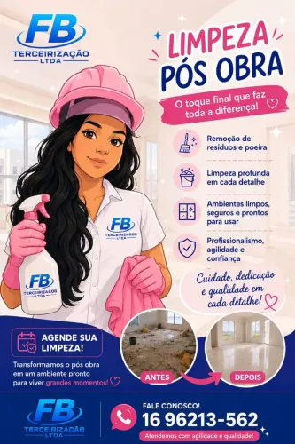 Limpeza pós obra