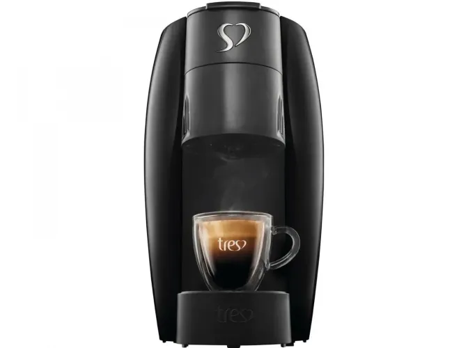 Cafeteira Expresso Três Corações LOV Preta