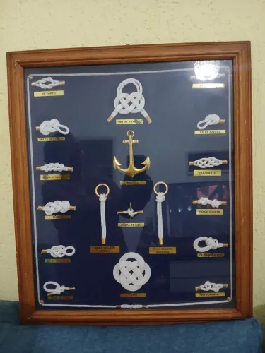 Quadro decorativo nó marinheiro