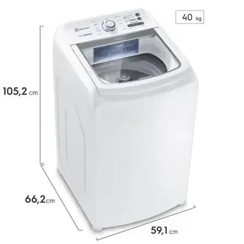 Máquina de Lavar Electrolux 13kg Branca Essential Care com Cesto Inox e Jet&Clean