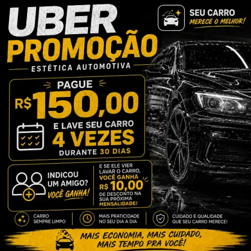 Promoção motorista Uber