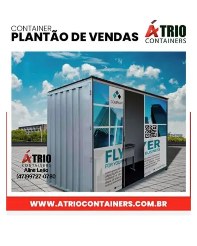 Container Modular Office Novo Brusque SC - Reforço Cadeado Pintura