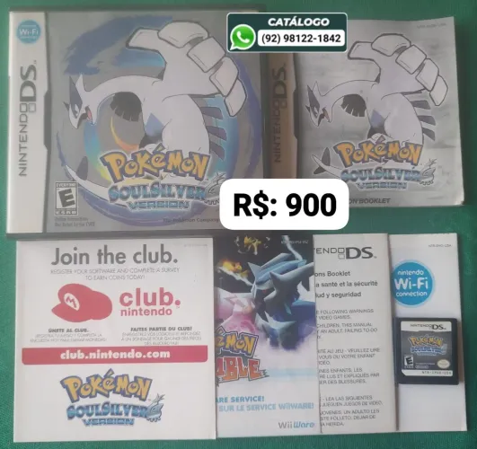 Pokemon Soul Silver = R$: 900