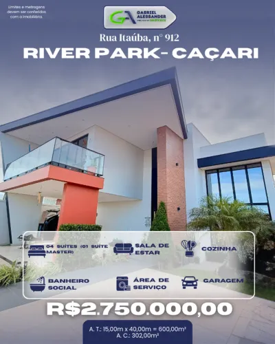 Rua Itaúba, n° 912, River Park - Caçari