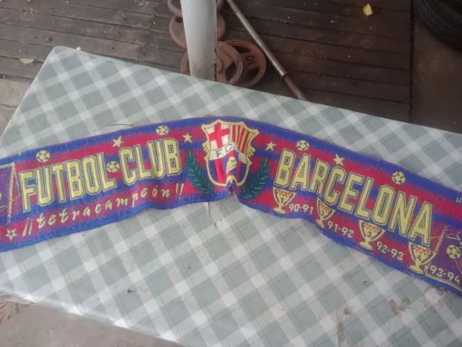 Cachecol oficial do tetra do Barcelona