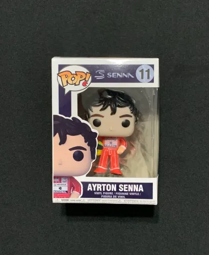 boneco funko pop ayrton senna mclaren racing colecionável