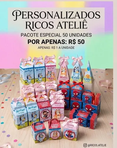Lembranças de aniversário personalizadas