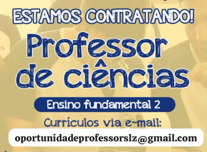 VAGA PROFESSOR DE CIÊNCIAS 