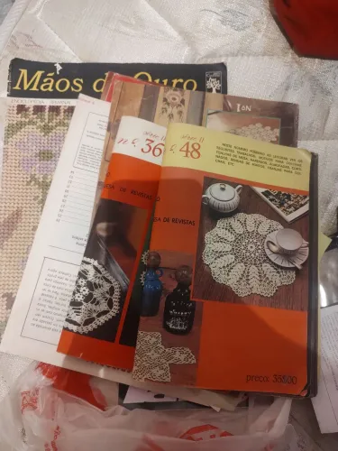 Revistas crochê bordado DOAÇÃO