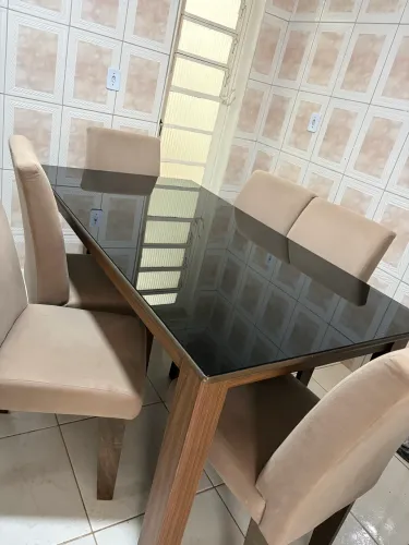 Mesa 100% MDF 6 lugares 