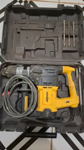 Martelete vonder 1500w usado so uma vez. Pistola de pintura nunca usada nota fiscal