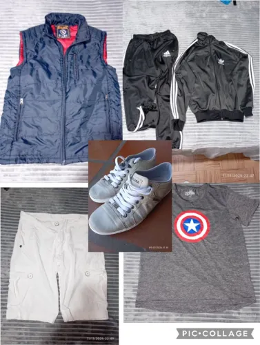 Roupas Masculinas e um Tênis Cavalera Couro cano Curto