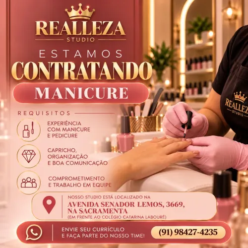 Precisa-se Manicure - Sacramenta